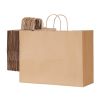 Kraft Paper Bags with Handles 50Pcs 16x6x12 in Party Shopping Retail Bag Brown