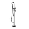 VEVOR Freestanding Bathtub Faucet, Floor Mount, Freestanding Tub Filler, Shower Mixer Taps, Two Water Modes, 360° Swivel Spout