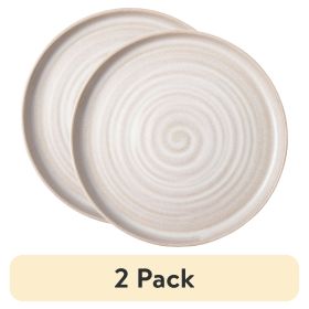 (2 pack) Collins Cream Stoneware Round Salad Plate
