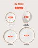 32 PCS Dinnerware Set Ceramic Plates and Bowls Sets Service for 8 White