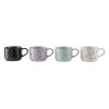 4 Pack Stacking Celestial Mugs, Assorted Colors 11.1 fl oz, Stoneware