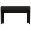 Black Wengue 2-Drawer Computer Desk