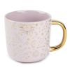 (2 pack) Stoneware Coffee Mug, 16 fl oz, Gold Stars