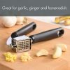 7.7in Ergonomic Lightweight Stainless Steel Garlic Press