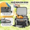 VEVOR Soft Cooler Bag, 24 Cans Soft Sided Cooler Bag Leakproof with Zipper, Waterproof Soft Cooler Insulated Bag