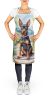 Miniature Pinscher Spring Path Apron Cooking Kitchen Server Baking Crafts Gardening for Adult Women Men, Unisex, Large, Multicolor