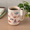 Stoneware Soft Touch Butterfly Mug, 22 fl oz