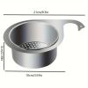 JS Swan Stainless Steel Drain Basket for Kitchen Sink – Sink Drain Strainer Basket, Swan Sink Strainer, Stainless Steel Draining Basket for Sink
