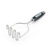(2 pack) Professional Stainless Steel Potato Masher with Black Handle