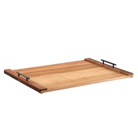 Noodle Board Stove Cover Acacia Wood Stove Top Cover Kitchen Electric Gas Stove (Color: Natutal-Acacia, Style: Exposed Handles)
